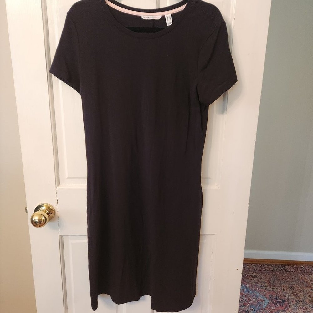 Isaac Mizrahi black tee shirt dress small